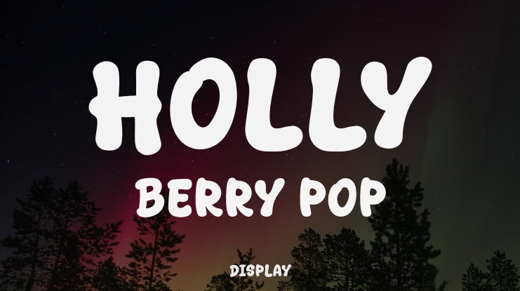 Holly Berry Pop Font