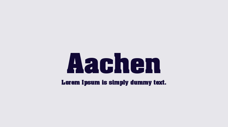 Aachen Font