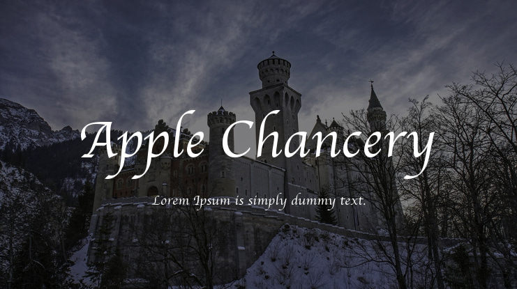 Apple Chancery Font