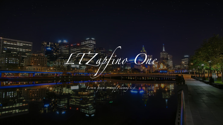 LTZapfino One Font