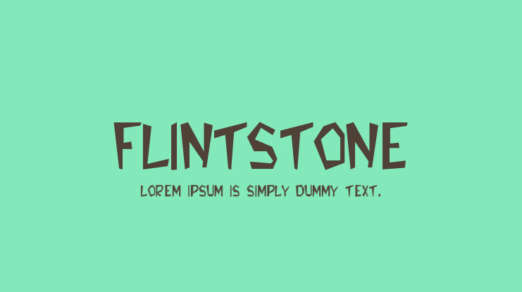 Flintstone Font