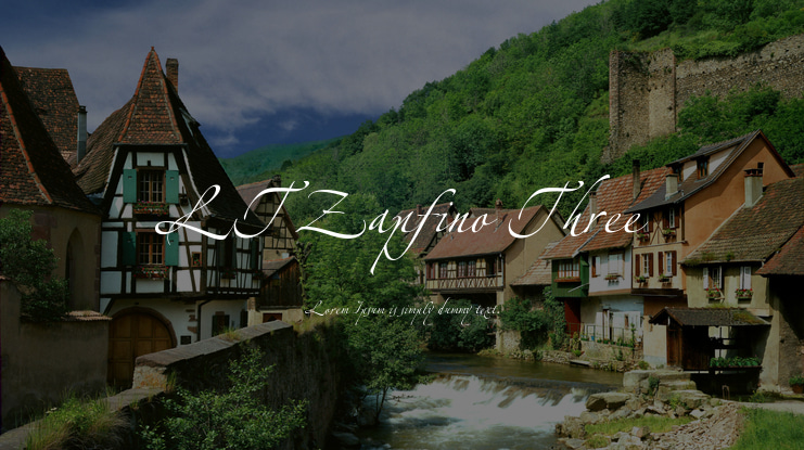 LTZapfino Three Font