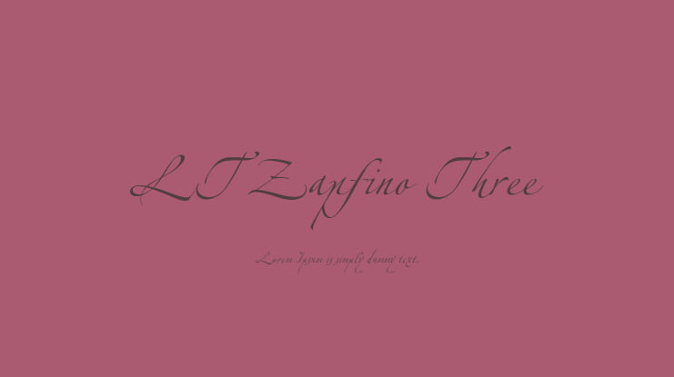 LTZapfino Three Font