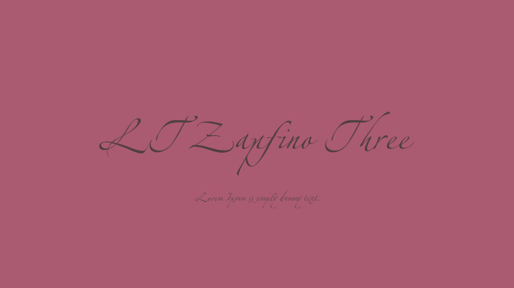 LTZapfino Three Font