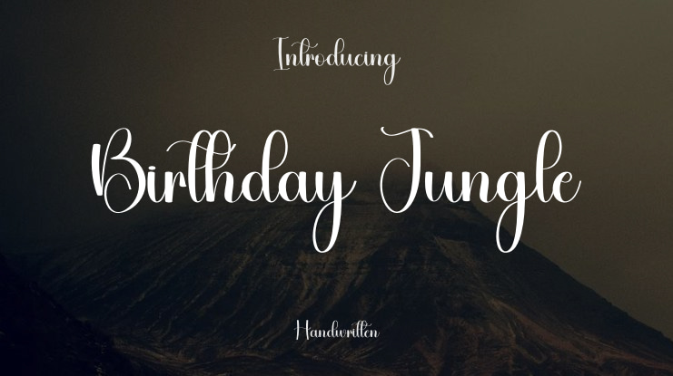 Birthday Jungle Font