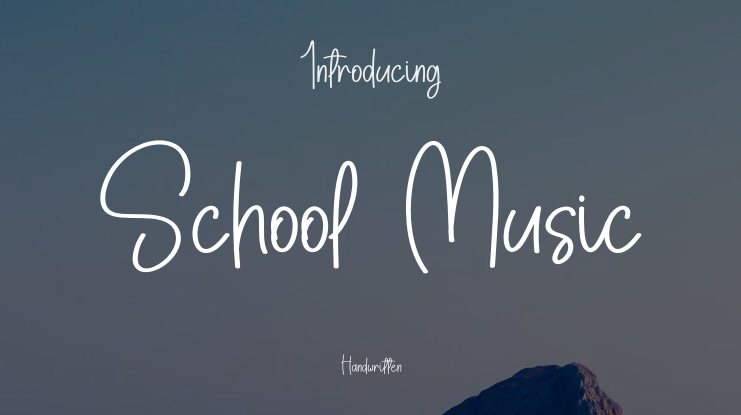 School  Music Font