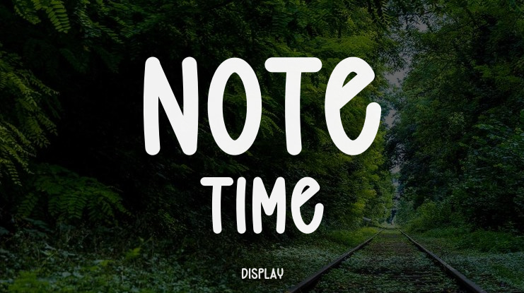 Note Time Font
