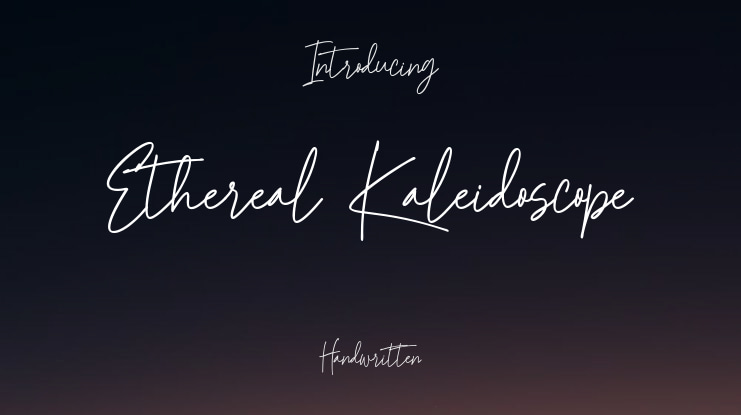 Ethereal Kaleidoscope Font