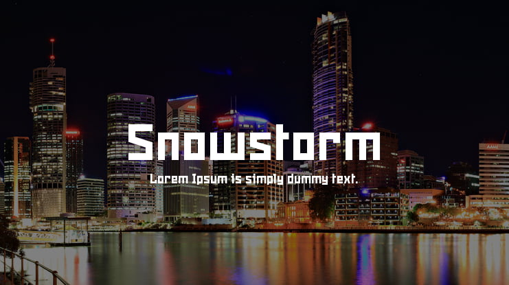Snowstorm Font