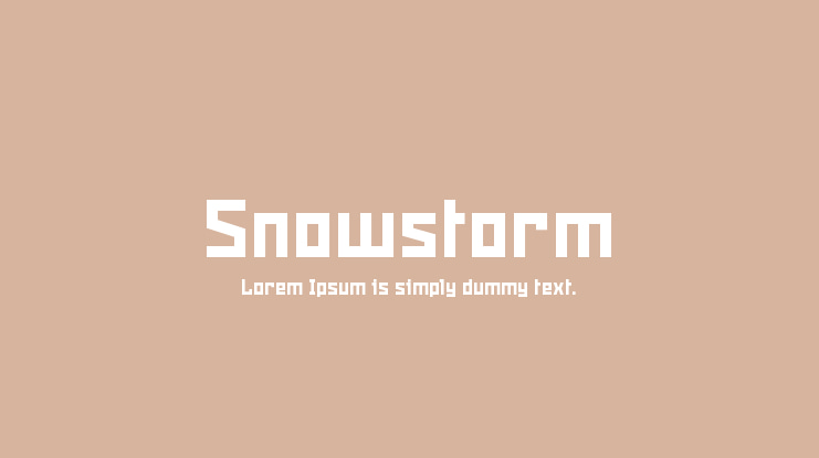 Snowstorm Font