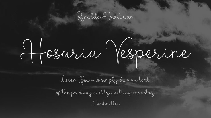 Hosaria Vesperine Font