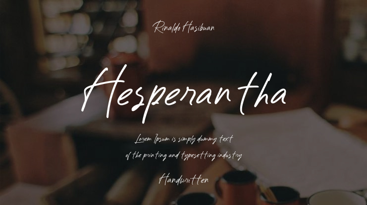 Hesperantha Font