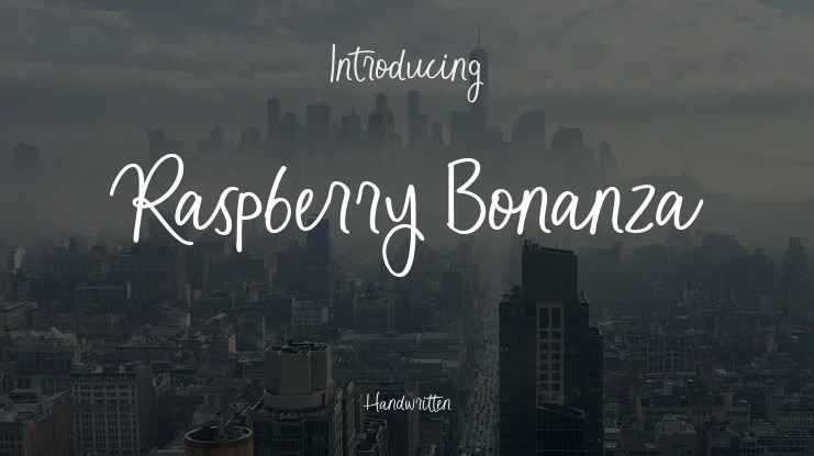 Raspberry Bonanza Font