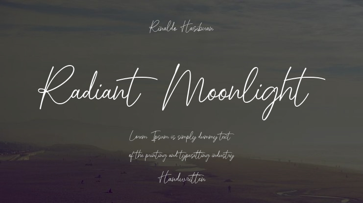 Radiant Moonlight Font