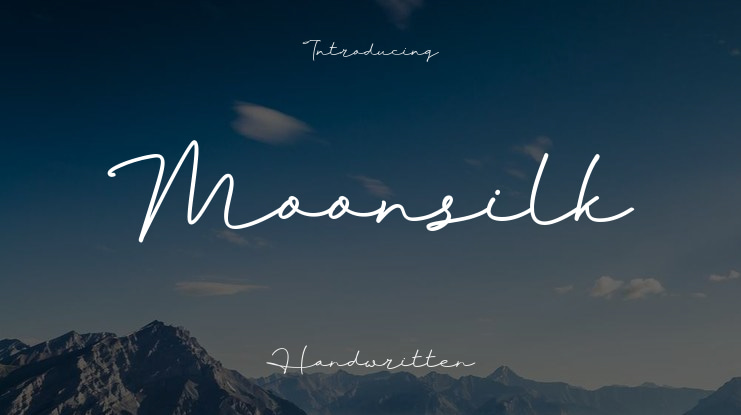 Moonsilk Font