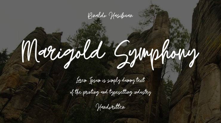 Marigold Symphony Font