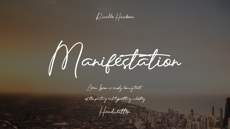 Manifestation Font