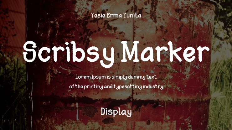 Scribsy Marker Font