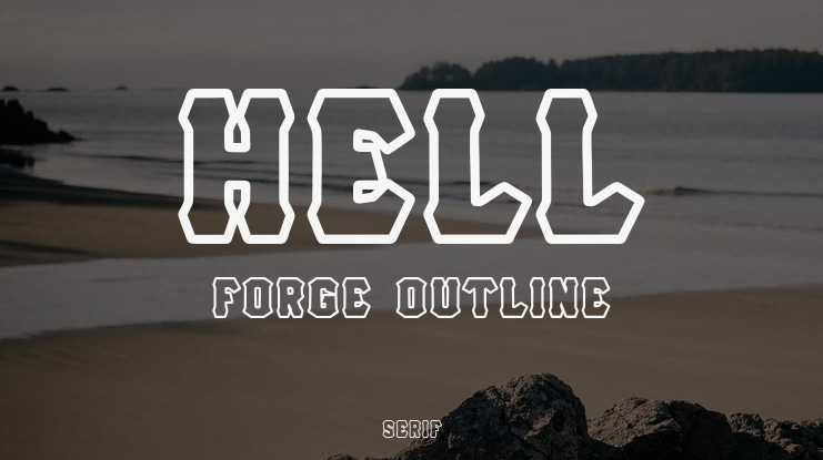 Hell Forge Outline Font