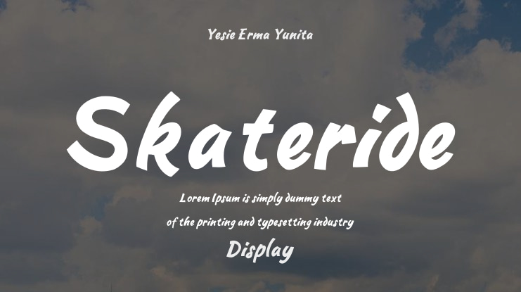 Skateride Font