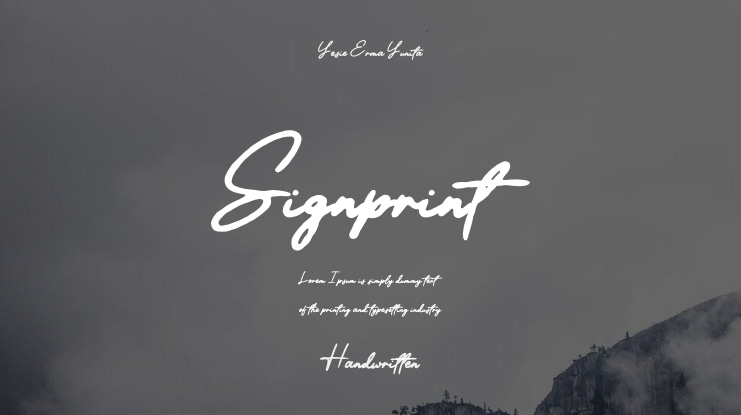 Signprint Font