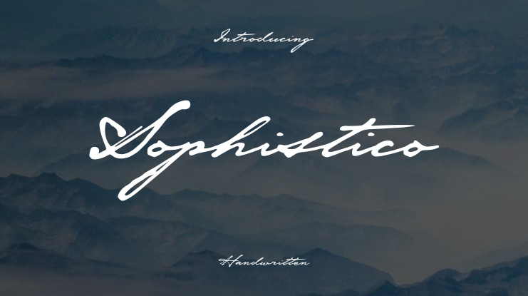 Sophistico Font
