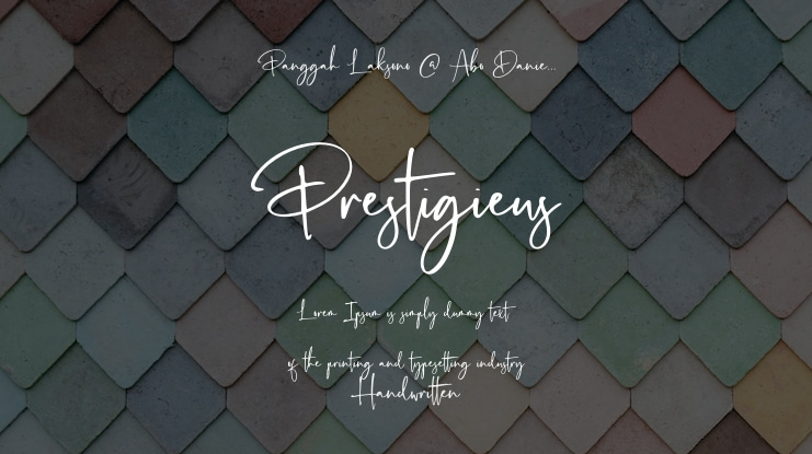 Prestigieus Font