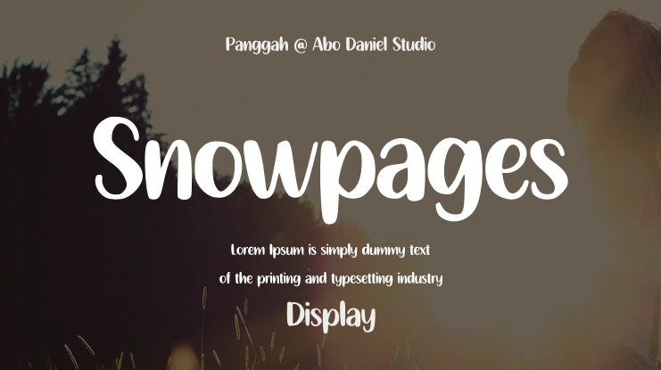 Snowpages Font