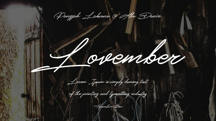 Lovember Font