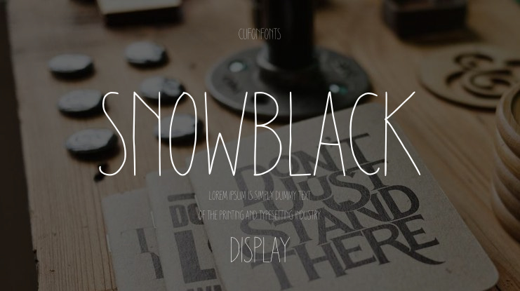 Snowblack Font