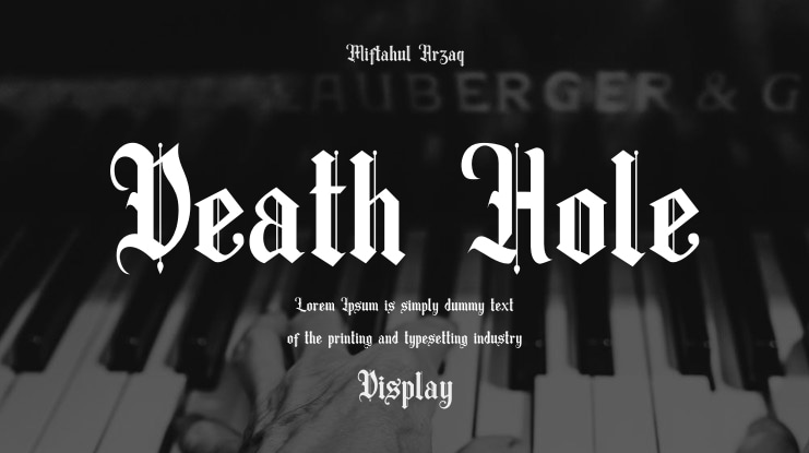 Death Hole Font Family