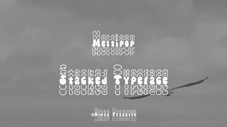 Meltipop Stacked Font