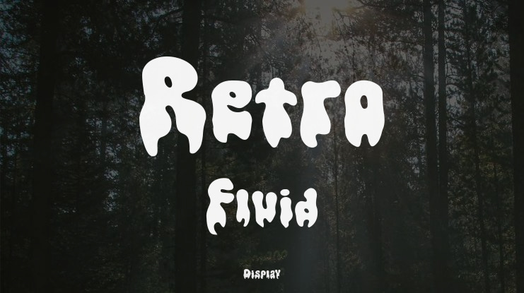 Retro Fluid Font