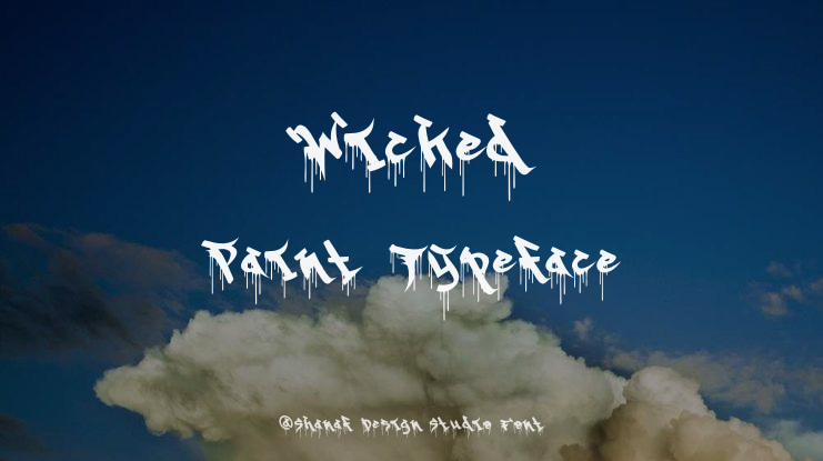Wicked Paint Font Family