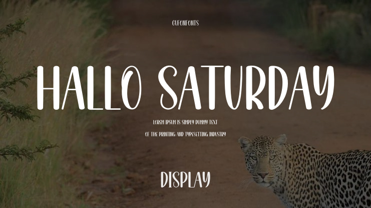 Hallo Saturday Font