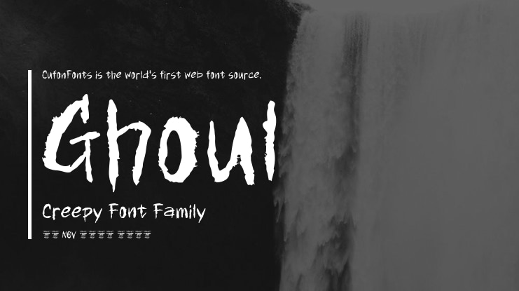 Ghoul Creepy Font