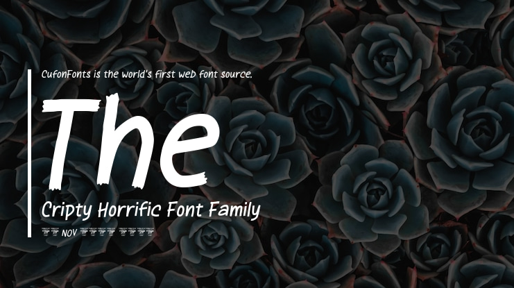 The Cripty Horrific Font