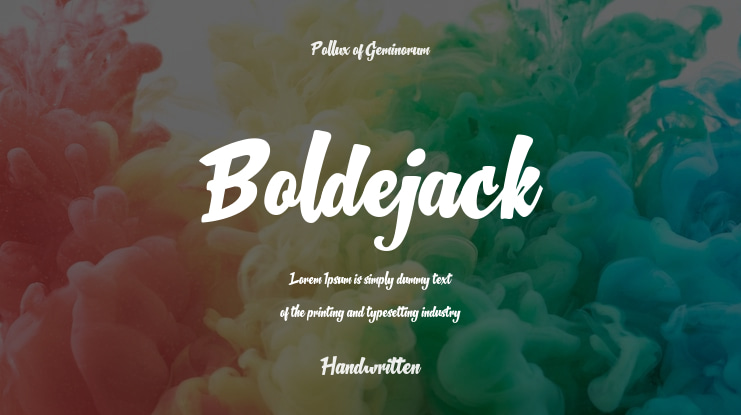 Boldejack Font