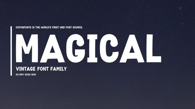 Magical Vintage Font