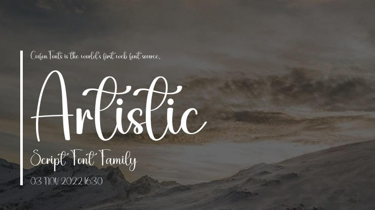 Artistic Script Font