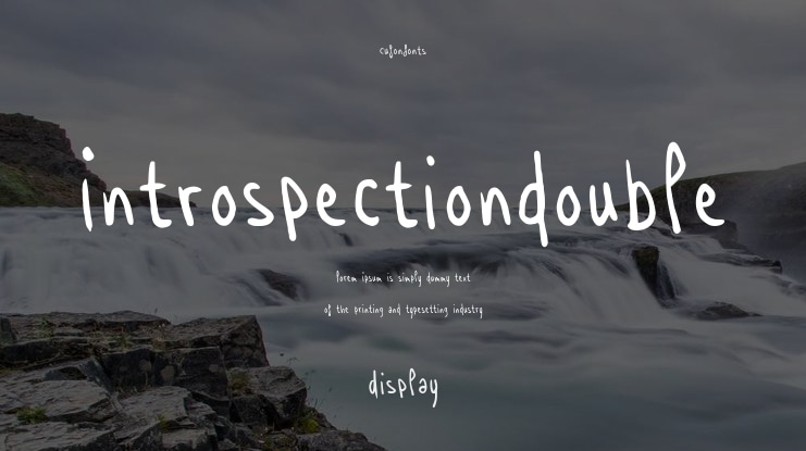 Introspectiondouble Font