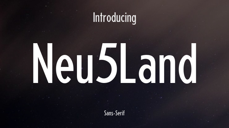 Neu5Land Font Family