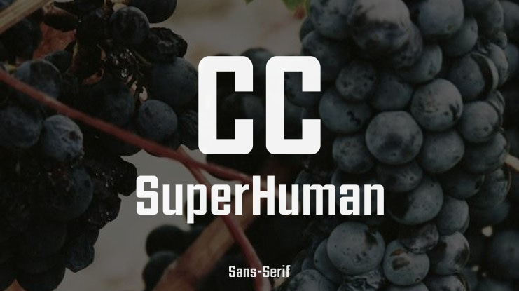 CC SuperHuman Font