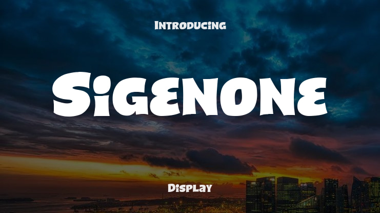Sigenone Font
