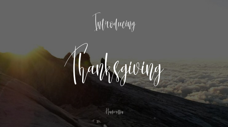 Thanksgiving Font