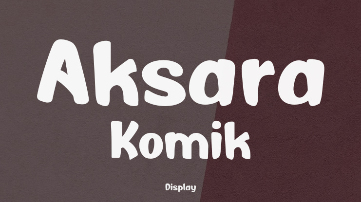 Aksara Komik Font