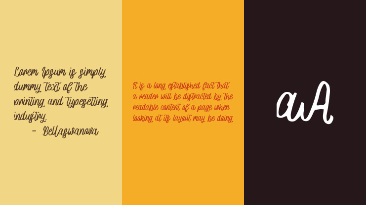 Bellaswanova Font