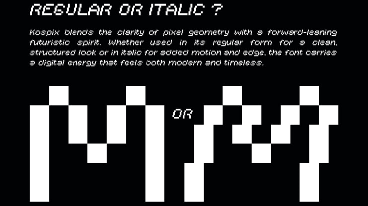 Kospix Pixel Font