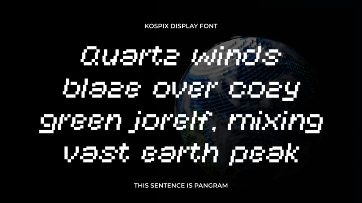 Kospix Pixel Font