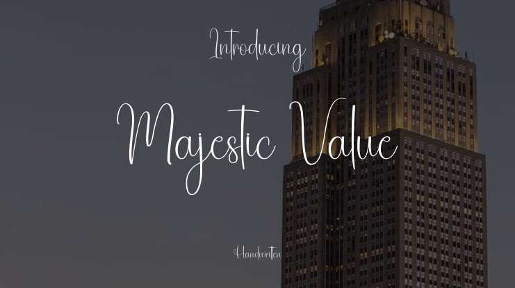 Majestic Value Font
